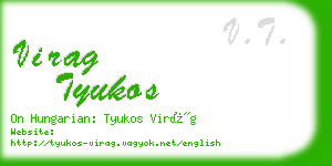 virag tyukos business card